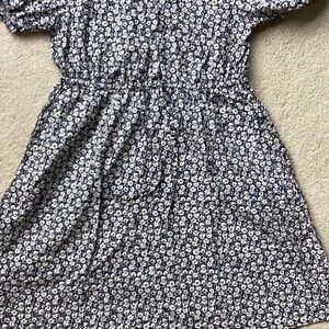 J.Crew Blue and White Floral Dress